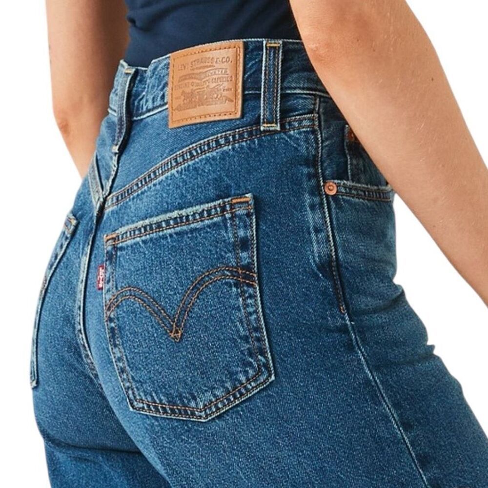 Levi’s Ribcage Ultra High Rise Flare Jeans Vintage Wash Size 32 NWOT - Picture 13 of 13